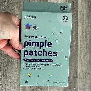 SpaLife Holographic Star Pimple Patches - Green